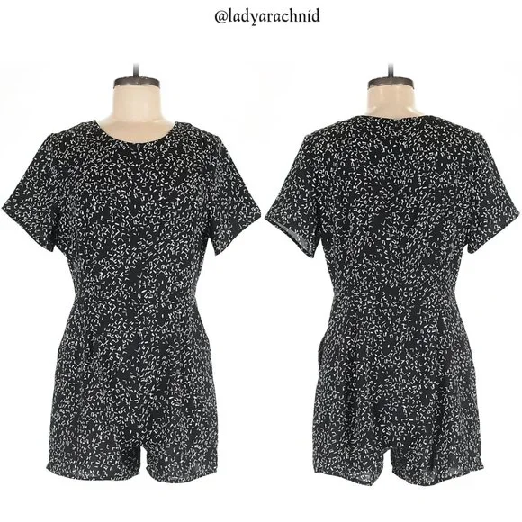 DISTURBIA abstract print romper US size 6 - Picture 3 of 5